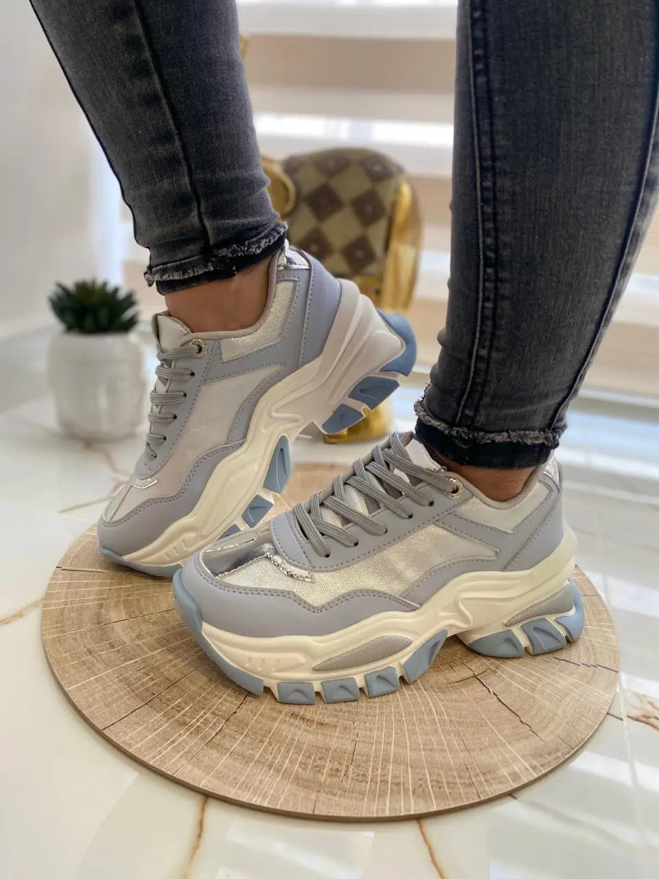 🌟TENIS ISA BRILLO CONFORT