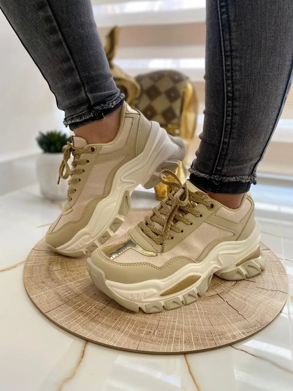 🌟TENIS ISA BRILLO CONFORT